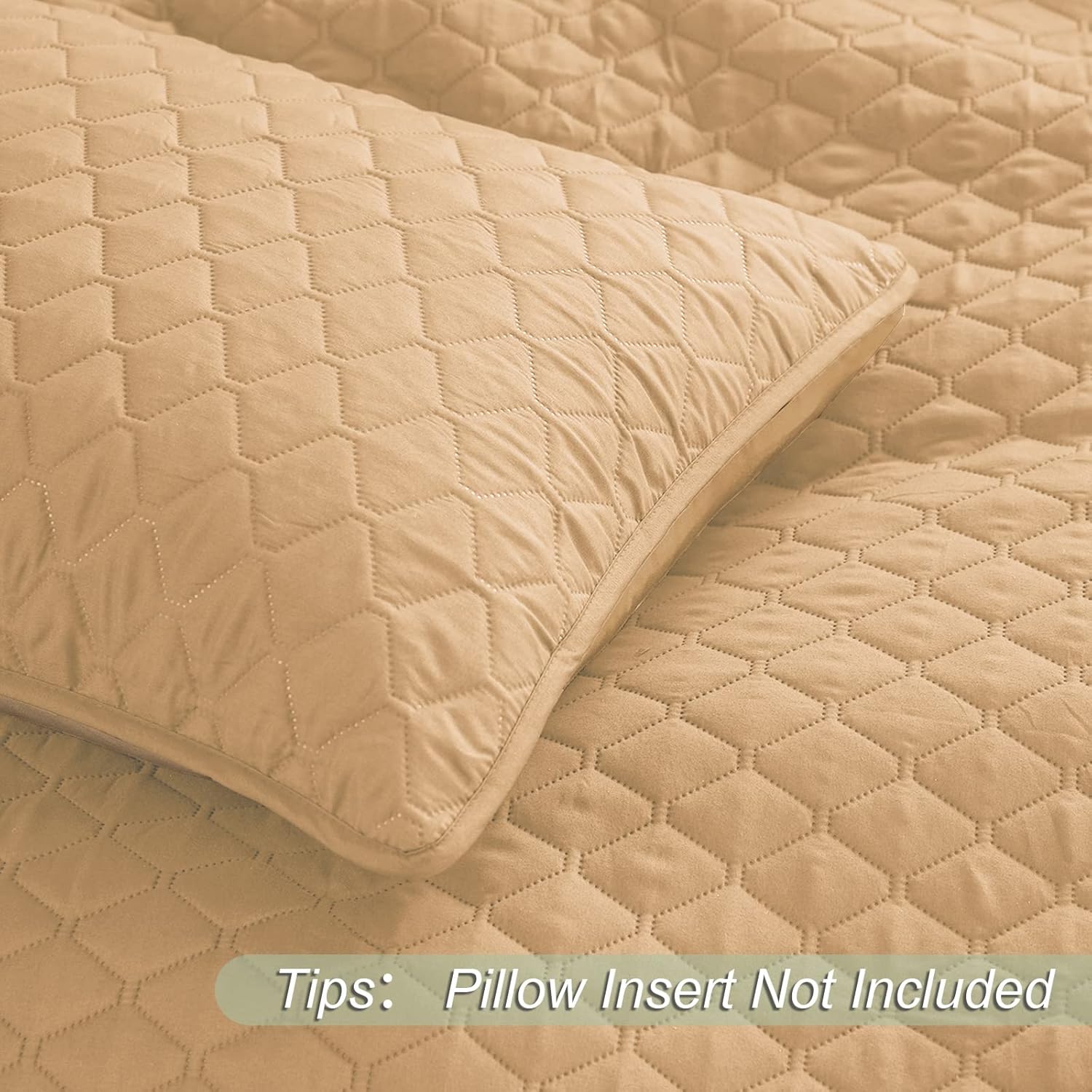 Reversible Ultrasonic All Season Quilt Set - 3 Pcs Lightweight Coverlet Set